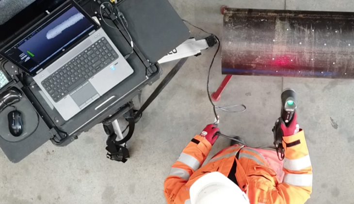 Non-destructive testing for oil and gas